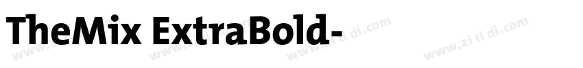 TheMix ExtraBold字体转换